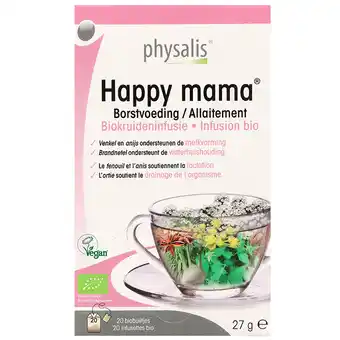 Holland & Barrett Physalis Kruideninfusie Happy Mama - 20 theezakjes aanbieding