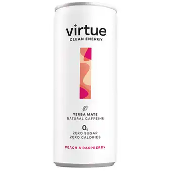 Holland & Barrett Virtue Clean Energy Yerba Mate Peach & Raspberry - 250ml aanbieding