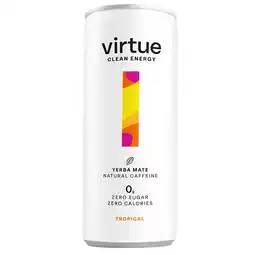 Holland & Barrett Virtue Clean Energy Yerba Mate Tropical - 250ml aanbieding