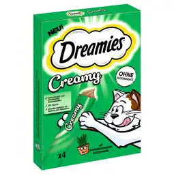 Zooplus Dreamies Creamy Snacks - Voordeelverpakking catnip (44 x 10 g) aanbieding