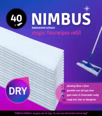 De Online Drogist Nimbus Magic Floorwipes Refill aanbieding