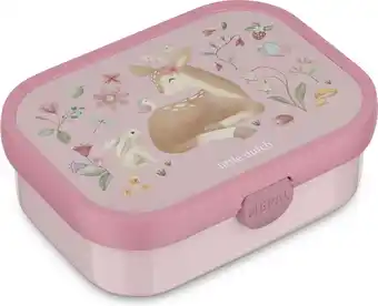 Intratuin Mepal broodtrommel Campus Fairy Garden roze 17,8 x 13,2 x 6,1 cm aanbieding