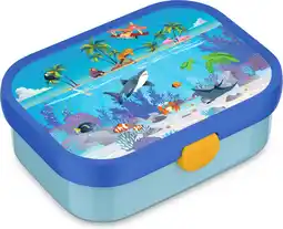 Intratuin Mepal broodtrommel Campus Tropical Ocean blauw 17,8 x 13,2 x 6,1 cm aanbieding