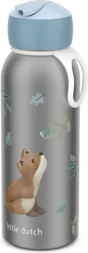 Intratuin Mepal thermosfles flip-up Campus Forest Friends blauw 350 ml aanbieding