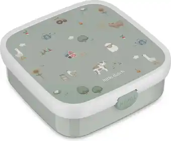 Intratuin Mepal Bento broodtrommel Campus Little Farm 18,4 x 18,2 x 6,5 cm aanbieding