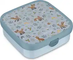 Intratuin Mepal Bento broodtrommel Campus Forest Friends blauw 18,4 x 18,2 x 6,5 cm aanbieding