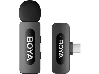 MediaMarkt Boya By-v10 V2.0 - Wireless Mic For Usb-c 1tx + 1rx Microfoon aanbieding