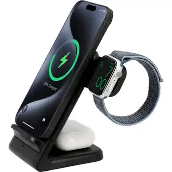 MediaMarkt Just In Case 3-in-1 15w Snelladen Draadloze Oplader aanbieding