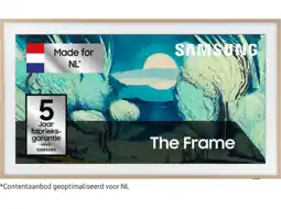 MediaMarkt Samsung 50 The Frame Ls03fa Incl. Teak Bezel (2025) aanbieding