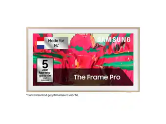 MediaMarkt Samsung 65 The Frame Pro Ls03fw Incl. Teak Bezel (2025) aanbieding
