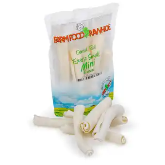 Pets Place Farm Food Rawhide Dental Roll Xs Mini - Hondensnacks - Rund 13 cm 6 stuks aanbieding