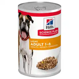 Pets Place Hill's Canine Blik Adult Light - Hondenvoer - Kip 370 g aanbieding
