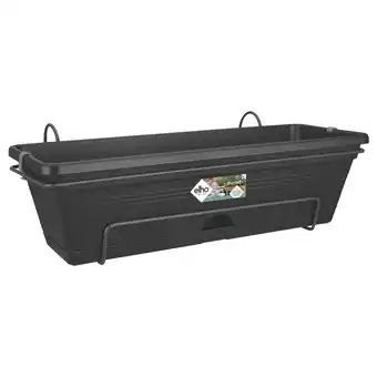 Pets Place Elho Balkonbakset Green Basic All-In-1 - Plantenbak - 50x17x26 cm Zwart aanbieding