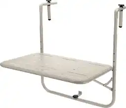 Pets Place Homestyle Balkontafel - Tuinmeubelen - 60x43x70 cm Beige aanbieding