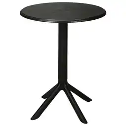 Pets Place Homestyle Bistrotafel - Tuinmeubelen - Ø60x75 cm Zwart aanbieding