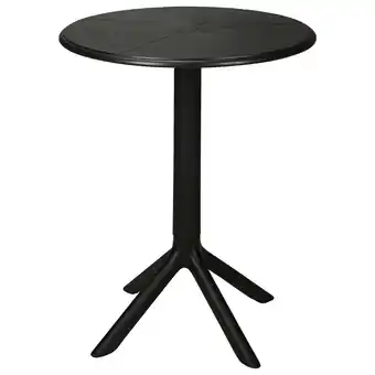 Pets Place Homestyle Bistrotafel - Tuinmeubelen - Ø60x75 cm Zwart aanbieding