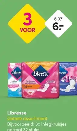 DA Libresse Gehele assortiment aanbieding