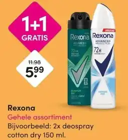 DA Rexona Gehele assortiment aanbieding