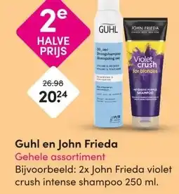 DA Guhl en John Frieda Gehele assortiment aanbieding