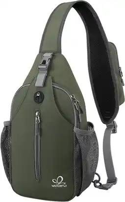 Amazon WATERFLY Crossbody Sling Rugzak Sling Bag Reizen Wandelen Borst Tas Dagrugzak aanbieding