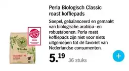 Albert Heijn Perla Biologisch Classic roast koffiepads aanbieding