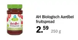 Albert Heijn AH Biologisch Aardbei fruitspread aanbieding