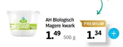 Albert Heijn AH Biologisch Magere kwark aanbieding