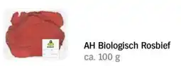 Albert Heijn AH Biologisch Rosbief aanbieding