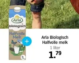 Albert Heijn Arla Biologisch Halfvolle melk aanbieding