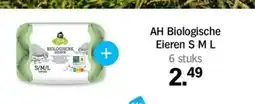 Albert Heijn AH Biologische Eieren S M L aanbieding