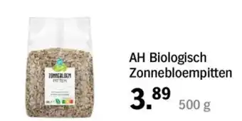 Albert Heijn AH Biologisch Zonnebloempitten aanbieding