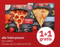 Spar alle Tolini pizza's aanbieding