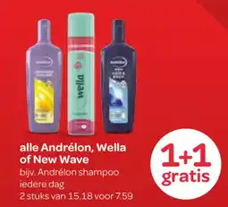 Spar alle Andrélon, Wella of New Wave aanbieding