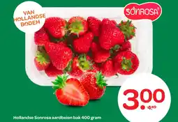 Spar Hollandse Sonrosa aardbeien aanbieding
