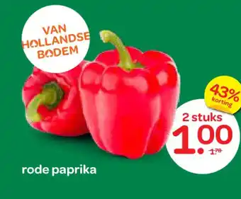 Spar rode paprika aanbieding