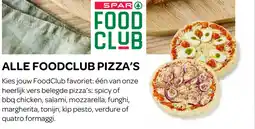 Spar Alle foodclub pizza's aanbieding
