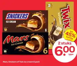 Spar Mars, Snickers of Twix ice cream aanbieding