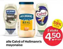 Spar Alle calve of hellmann's mayonaise aanbieding