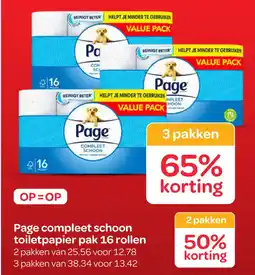 Spar Page compleet schoon toiletpapier aanbieding