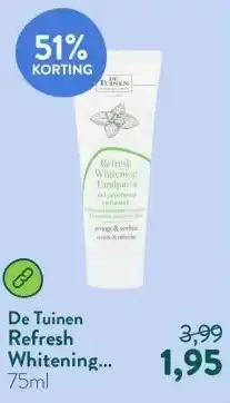 Holland & Barrett Refresh Whitening Tandpasta Pepermunt + Fluoride aanbieding