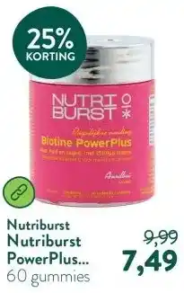 Holland & Barrett Nutriburst PowerPlus Biotine 2500mcg - 60 gummies aanbieding