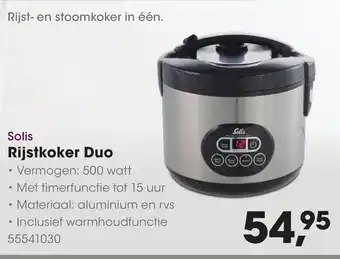 HANOS Solis Rijstkoker Duo aanbieding