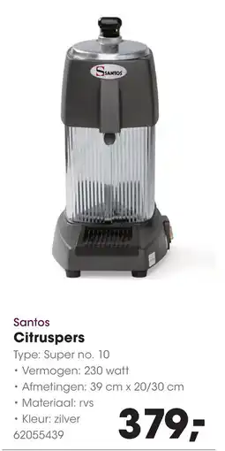 HANOS Santos Citruspers aanbieding