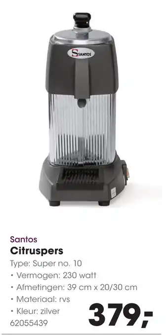HANOS Santos Citruspers aanbieding