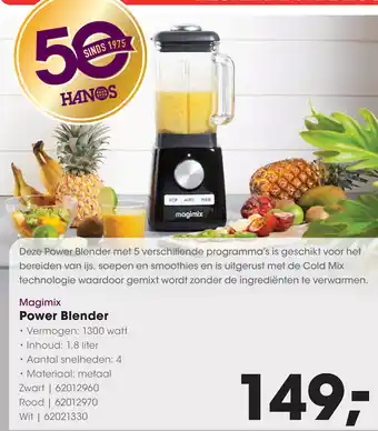 HANOS Magimix Power Blender aanbieding
