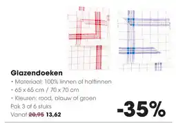 HANOS Glazendoeken aanbieding