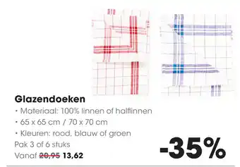 HANOS Glazendoeken aanbieding