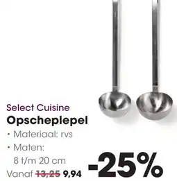HANOS Select Cuisine Opscheplepel aanbieding