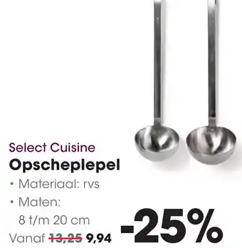 HANOS Select Cuisine Opscheplepel aanbieding