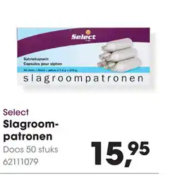 HANOS Select Slagroom patronen aanbieding